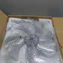 LEDIARY Flush Mount Ceiling Fan with Lights and Remote, 19.7'' Low Profile, 3000-6000K Dimmable Fandelier, 6 Wind Speeds, Black Modern LED Fan Light for Bedroom, Black 