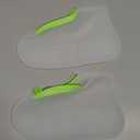 Shoe Covers Waterproof Reusable Foldable Not-Slip Rain Shoe Covers with Zipper,Shoe Protectors Overshoes Rain Galoshes for Kids Men and Women (Transparent)