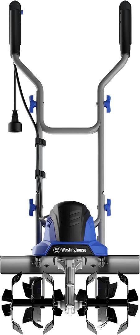 Westinghouse 18-Inch, 15 Amp Corded Electric Tiller Cultivator for Gardening with 6 Steel Blades