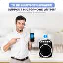 WinBridge WB001 Portable Voice Amplifier with Headset Microphone, Personal Speaker Head Mic, Megaphone Speaker for Teachers, Elderly, Tour Guides, Coaches, Presentations, Mini PA with Wearable Mic