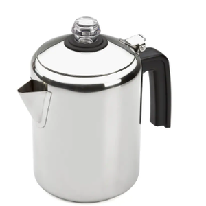 Black Enamel Saucepan, Aluminum Stove Top Percolator Maker Durable, Brew Coffee On Stovetop, Silver, Canvas Lunch Bag