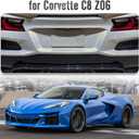Rear License Plate Frame for Corvette C8 Z06 Only Coupe HTC | ABS Plastic License Plate Holder Bracket for Corvette C8 Z06 2023 2024 2025 2026,Not for Stingray Z51,ABS Carbon