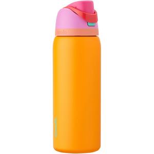 Owala FreeSip Insulated Stainless Steel Water Bottle with Straw for Sports, Travel, and School BPA-Free Sports Water Bottle, 32 oz, Tropical | Insulated, with Straw, for Sports, Travel, and School, BPA-Free