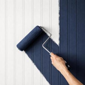 Frienda 20 in x 82ft Paintable Wallpaper Faux Beadboard Wallpaper Peel for Bedroom Ceiling Living Room Bathroom Basement, Non-Sticky