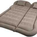 Wakeman Inflatable Mattress - Car Air Mattress for SUV or Tent with Aux Outlet Pump and 2 Inflatable Pillows - Car Camping Gear Outdoors (Gray)