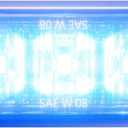 Abrams T3-B Led Grille Emergency Vehicle Warning Strobe Lights - Blue (1 Pack)