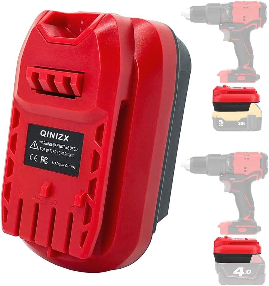 Battery Adapter for Craftsman 20V V20 Cordless Tools, Converter for DeWalt 20V MAX and for Milwaukee M18 18V Lithium Battery to Craftsman 20 Volt Lithium Ion Battery CMCB201 CMCB204 CMCB205