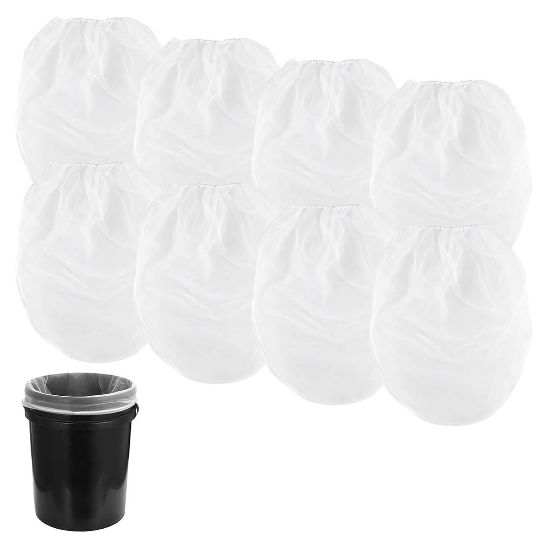 Paint Strainer Bag, 5 Gallon Fine Mesh Paint Filter Bag with Elastic Top Opening, Paint Coating Filter Bag for Paint, Brewing & Gardening (8-Pack)