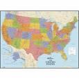 RoomMates Decor Dry Erase US Map Peel and Stick Giant Wall Decal