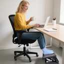 Scalebeard Foot Rest for Under Desk at Work,Height Adjustable Infinite Angle Under Desk Footrest,Ergonomic Foot Stools for Under Office Desk, Height Up to 10.6", Large 15.75" x 12.4" Panel