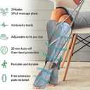 Leg Massager for Circulation - Foot and Calf Massager, Air Compression Leg Wraps Massage Boots Machine for Home Use Leg Massage - scd Machine for Calf, Thigh and Foot Massager, FSA or HSA Eligible