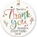 Thank You Ornament 2026 - Teacher Appreciation Gifts, Thoughtful Retirement Gift for Men and Women, Ceramic Ornaments for Hanging Decor, Inspirational Gifts for Friends, Coworkers, Family