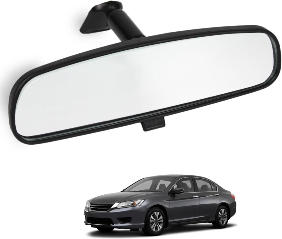 Car Rear View Reverse Mirror Compatible with Honda 1998-2013 Accord 2006-2011 Civic 2000-2004 Odyssey 2002-2008 Pilot 2010-2014 CR-Z Insight Day/Night Mirror Replaces 76400-SDA-A03
