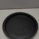 Hanobe Wooden Tray for Coffee Table: Candle Holder Plate Black Round Decorative Serving Tray - Vintage Table Centerpiece Rustic Farmhouse Home Decor