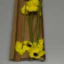 Rikyo 10 Stem 11inch Bouquets Artificial Flowers Poppy Flowers,Faux Anemone PU Fake Wild Flowers for Kitchen Table Centerpiece Vase,Home Wedding Holding Flowers Backdrop Arch Wall (Yellow)