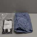 NLMUVW Round Fitted Vinyl Tablecloth with Elastic Edge 100% Waterproof Oil Proof PVC Table Cloth Wipe Clean Table Cover for Indoor and Outdoor, Denim Blue, 40"- 44"