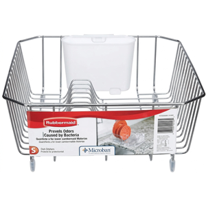Rubbermaid 6008ARCHROM Chrome Twin Sink Dish Drainer