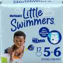 Huggies Little Swimmers Disposable Swim Diapers, Size 5-6 (32+ lbs), 17 Ct