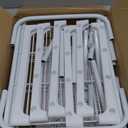 Stackable Small Shoe Rack, Entryway, Hallway and Closet Space Saving Storage and Organization (3-Tier, White)