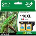 110XL Ink cartridges Compatible with HP 110 Ink Cartridge Tri-Color (CB304AN) Tricolor Ink Cartridge for PhotoSmart A310, A311, A314, A316, A320, A430, A432, A433, A434, A436, A440