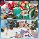 Jetec 48pcs/16 Packs Christmas Santa's Key Ornament No Chimney House Set 16 Metal Vintage Christmas Key Ornaments 16 Santa Claus Cards 16 Gift Bags for Xmas Tree Decor Gift Favors