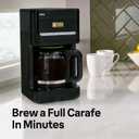 Braun Brew Sense 12 Cup Drip Coffee Maker - Pause & Pour Mid Brew, Programmable Coffee Machine with 24-Hour Timer & Clock, 1-4 Cup Functions, Self Clean, Auto Shutoff, Removable Filter Basket, Black