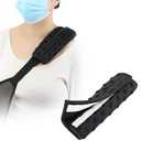 2Pcs Arm Sling Padding for Neck Arm Sling Strap Cushion Neck Pad Cushions Shoulder Brace Carry Strap Pads Elbow Wrist Injury Support Strap Padded Women Men Minky Dot Black