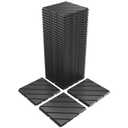 VANCASTLE 36 Pack Interlocking Deck Tiles, 12"x12" Patio Pavers, Heavy Duty Plastic Outdoor Flooring with Drainage, Waterproof Non-Slip Snap-Together Tiles for Balcony, Poolside, Garage, Dark Grey