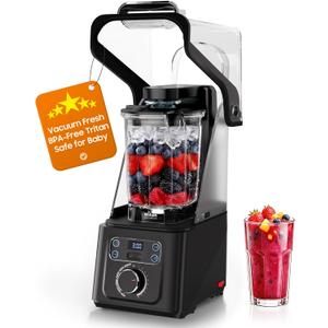 Professional Commercial Vacuum Blender, Freshness Locked In by Vacuum Technology, 2026 Upgraded 45000RPM, 3000W/4HP Max Power, 56oz Eastman Tritan Cup, Milkshake, Smoothie, Nut Milk, Hot Soup
