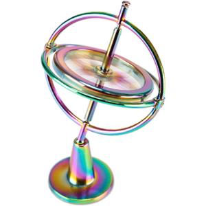 QLKUNLA Gyroscope Toy Metal Anti Gravity Rotating Desk Gyroscope Flying Motion Balance Physics Toy Educational Training Gift