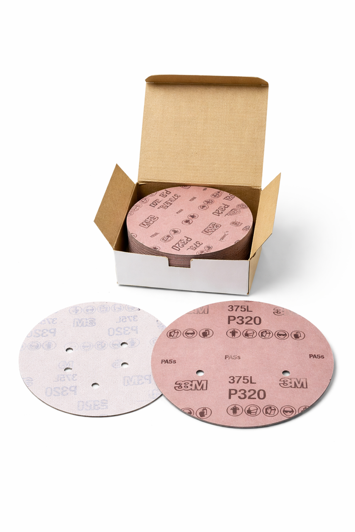 3M Hookit Gold Disc 216U, 00914, 6 in, P320 Grade, 50 Discs, Automotive Abrasive Discs