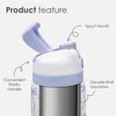 Bow Stainless Steel Water Bottle, Vacuum Insulated, Push-Button Lid, 32 oz, Gifts for Women Girls Friends Teens Birthday Christmas