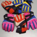 Hicarer 3 Pairs Winter Gloves Waterproof Snow Ski Gloves Windproof Kids Warm for Kids Snow Mittens for 8-11 Years