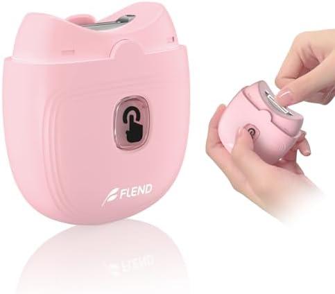 Electric Nail Clipper, Automatic Nail Clipper with 2 Speeds, Rechargeable Nail Clippers with Light, Electric Nail Clippers Nail File Fingernail Trimmer Safety for Babies Kids Adults Seniors Weak Hands