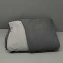 HOMFINE Cooling Comforter Twin Size, Grey Summer Cooling Blanket for Hot Sleepers and Night Sweats, Japanese Double-Sided Cold Tech Fabric Q-Max 0.45, Soft Breathable Silky Smooth Lightweight