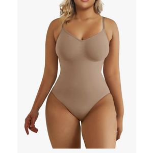 SHAPERX Women's Shapewear Bodysuit Tummy Control Body Shaper Seamless Sculpting Snatched Waist Body Suit, Size -2XL-3XL
