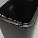 SunnyPoint 5 Liter(1.32 Gallon) Small Trash Can with Plastic Inner Buckets; Rectangle Bathroom, Office, Kitchen, and Bedroom Step On and Slow Close (BLK)