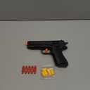 Semi-Automatic Look Real Toy Red with Shell Ejecting Toy Gun Pistol Toys Play Blaster Realistic Model Soft Bullet Gift with Ejection Round Fake Gun Model Quick Shoot Game