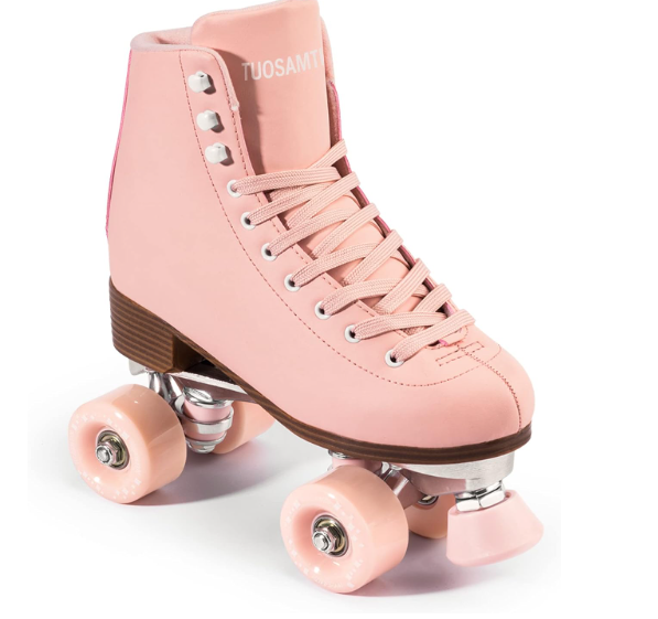 Tuosamtin Roller Skates for Women/Youth with Height Adjustable stoppers Retro Quad Roller Skates for Outdoor and Indoor, Size 10