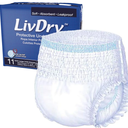 LivDry Adult Incontinence Underwear, Extra Absorbency with Overnight Comfort Bundle - XXX-Large, Bag (4 Packs)