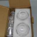 4 Pack Fermentation Kit, Stainless Steel Fermentation Lids and Glass Weights for 86MM Wide Mouth Mason Jars (No Jars)
