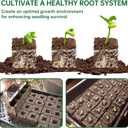 Soil Blocker, 2 Inch Soil Block Maker with 3 Sizes Seed Pins & Comfortable Handle 4 Cell Handlheld Soil Blocking Tool for Seed Starting, Grow Seedling, Outdoor Plants, Greenhouses, Garden