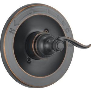 Delta Windemere 14 Series Single-Function Valve Trim Kit, Oil Rubbed Bronze Handle Set for Shower Faucet System, Oil Rubbed Bronze BT14096-OB (Valve Not Included)