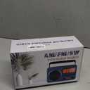 Digital AM FM Shortwave Radio with Best Reception,4000mAh Rechargeable Portable Radio with NOAA Weather Alert, Big Speaker, Digital Tuner and Stereo Earphone,Support Micro SD Card and USB MP3 Player (Blue)