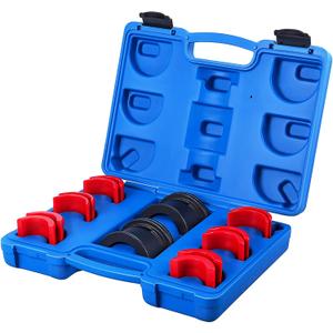 Motorcycle Fork Seal Driver Tool Kit Universal 14PCS Fork Seal Installer Driver Removal Set for 35MM 36MM 40MM 41MM 42MM 43MM 45MM 46MM 47MM 48MM 49MM 50MM