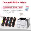 LEMERO Compatible 054H Toner Cartridge Replacement for Canon 054 054H Toner Cartridges Set for Canon Color ImageCLASS MF644Cdw MF642Cdw LBP622Cdw MF641Cw Printer (Black Cyan Magenta Yellow, 4-Pack)