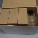 Yinder 12 Pcs Soy Sauce Dispenser Leakproof Cruet Dispenser Set Small Glass Soy Sauce Bottles Container Oil Dispensing Bottles Seasoning Bottle Vinegar Cruet with Lid for Kitchen Cooking BBQ, Black