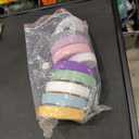 [16 Piece]8 Wide Mouth + 8 Regular Mouth Mason Jar Lids, Multi Color Plastic Lids for Mason Jars with Silicone Rings, Thickened Leak-Proof Canning Lids Regular Wide Mouth