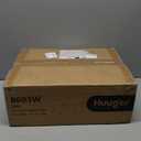 Huuger Night Stand Set of 2, Nightstand with 2 Drawers, Bed Side Table with Open Shelf, Wooden Top, End Table, PU Leather Fabric Drawer Surface, for Bedroom, White