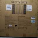29.5-40.5" Baby Gate for Stairs, Dog Gate for Doorways, Walk Thru Auto Close Metal Baby Safety Gate for The House, Stairs and Doorways, Child Gate Pressure Mounted, Pet Gate for Dog Indoor - Black